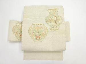 アンティーク　壺模様刺繍作り帯（材料）